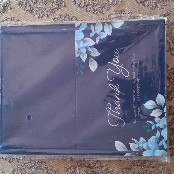 Thank you for your Sympathy Funeral Memorial Cards 18 Pack - Picture 3 of 3